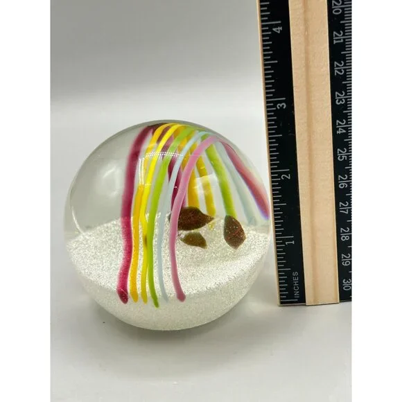 Caithness Scotland Rainbow & Pot of Gold Paperweight Numbered 742/750